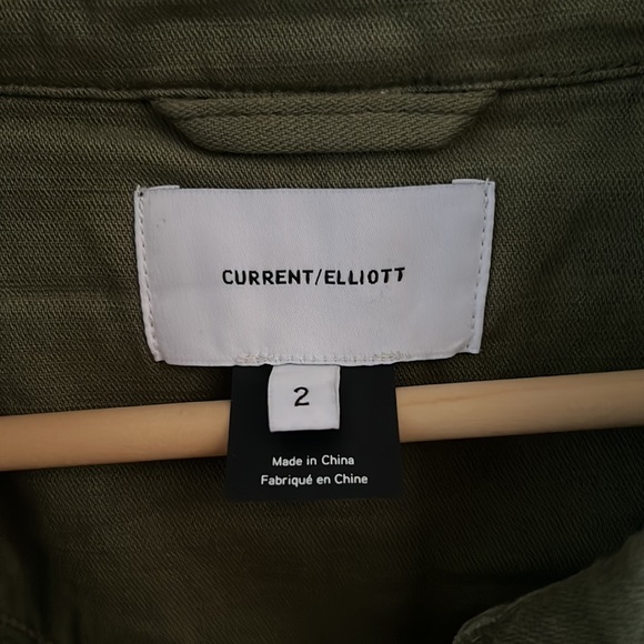 Current Elliot the relaxed military jacket Size 2 like Medium - Picture 12 of 15